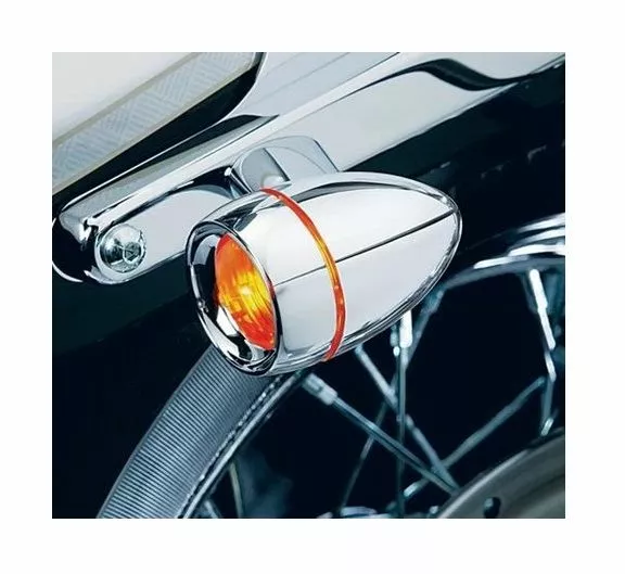 Kuryakyn Deuce Turn Signal Deep Dish Bezel For Harley 2000-2022 - Image 3