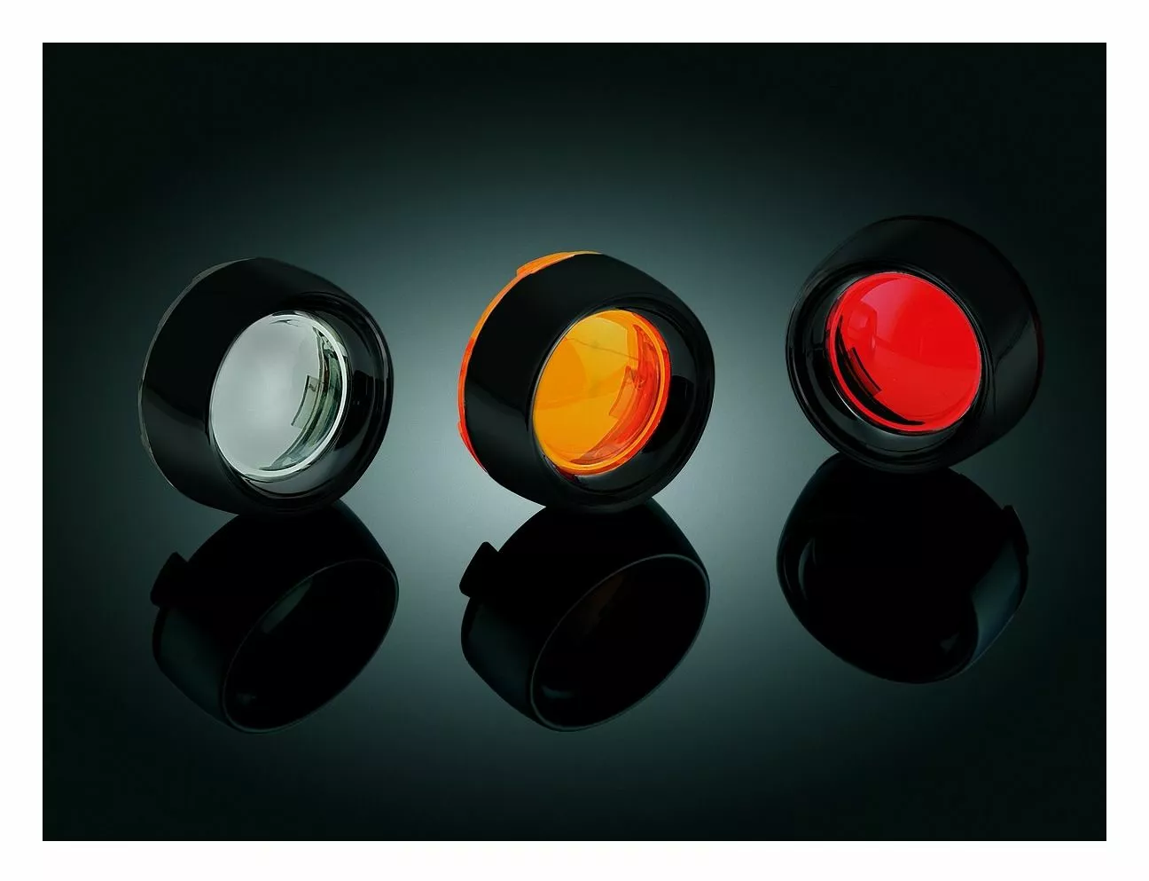 Kuryakyn Deuce Turn Signal Deep Dish Bezel For Harley 2000-2022