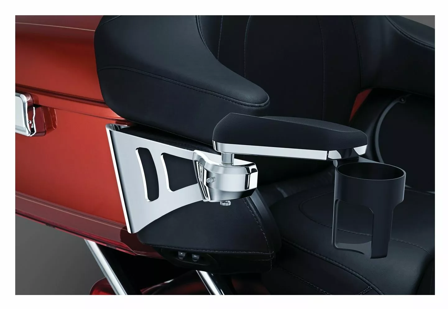 Kuryakyn Drink Holder For Passenger Armrests For Harley Touring 2014-2022