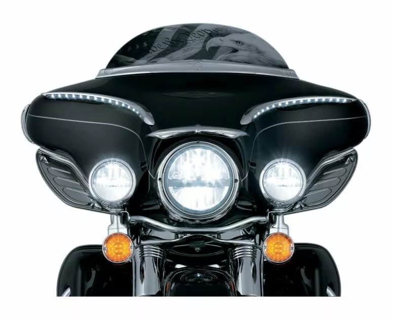 Kuryakyn Phase 7 LED 4.5" Passing Lamps For Harley - Image 2
