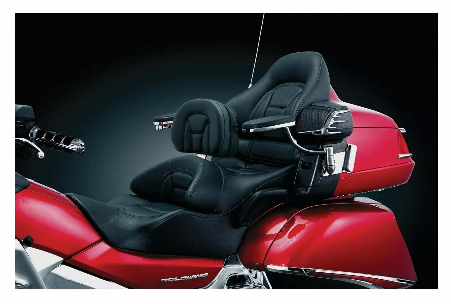 Kuryakyn Plug-N-Go Driver Backrest With Storage Pouch For Honda GoldWing 2001-2015 - Image 4
