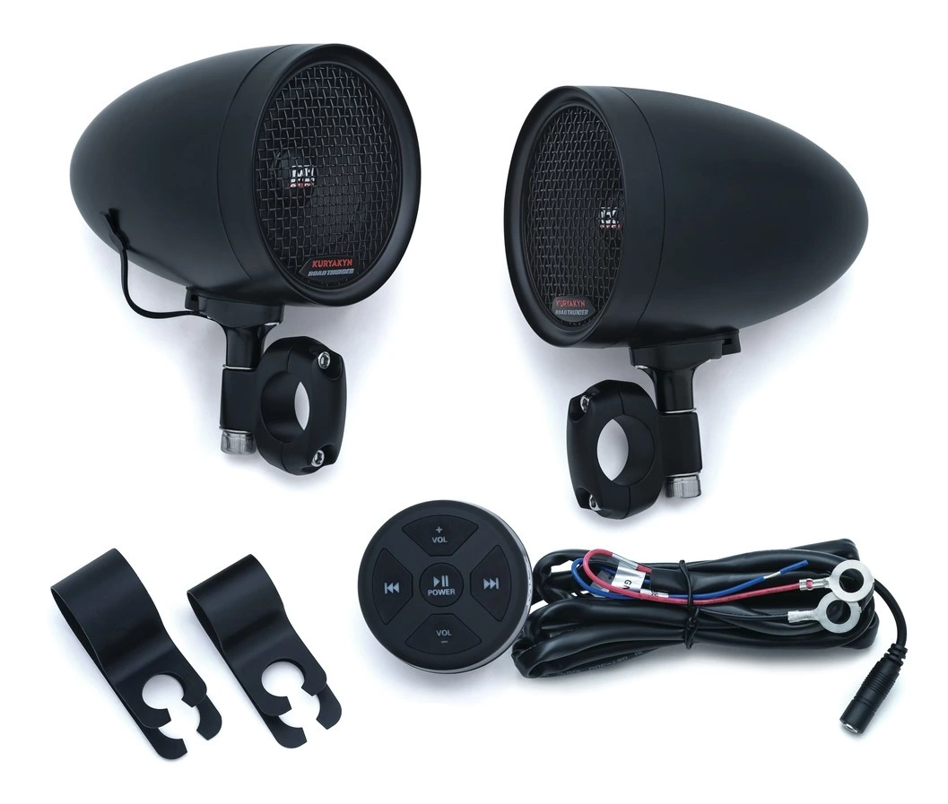 Kuryakyn Road Thunder Speaker Pods And Bluetooth Audio Controller by MTX