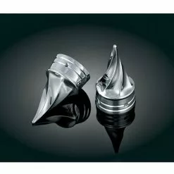 Kuryakyn Twisted Front Axle Nut Covers For Harley