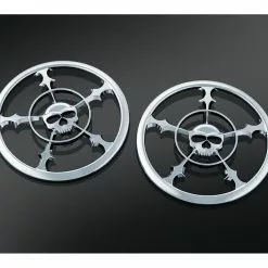 Kuryakyn Zombie Front Speaker Grills For Harley Touring