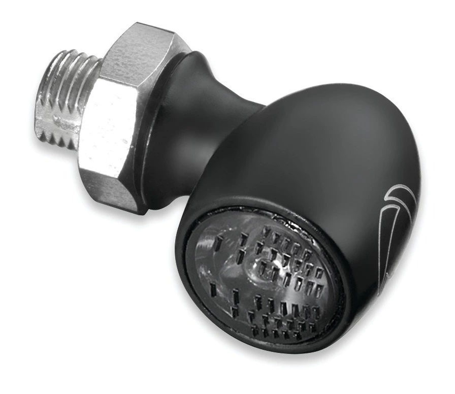 Kuryakyn by Kellermann Atto Turn Signal Smoked Red Running / Red Brake LEDs / Satin Black Housing [Previously Installed]