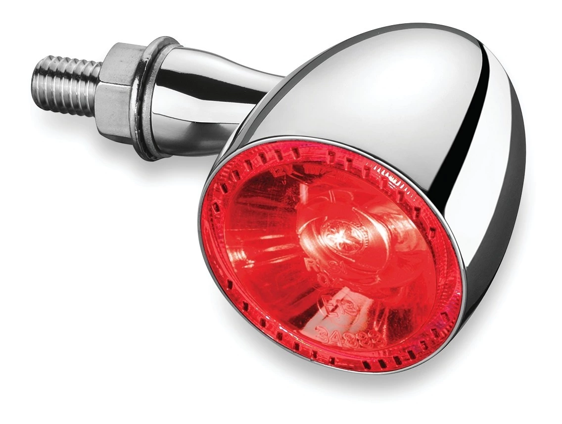 Kuryakyn by Kellermann Bullet 1000 Turn Signal Red Running / Red Brake LEDs / Chrome Housing [Open Box] - Image 2
